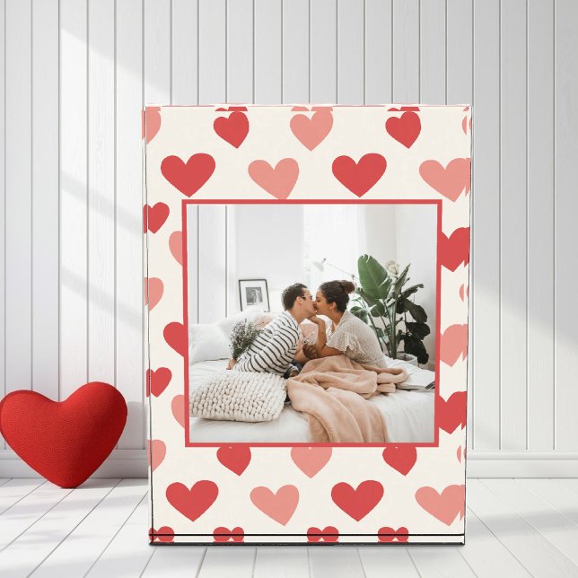 Personalized Valentine Photo Heart Acrylic Block (Creator Uploaded)