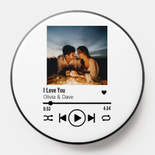 Personalized Valentine Photo Song Playlist PopSocket