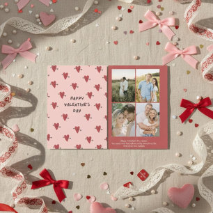 Personalized Valentine’s Day Card with Photo pink