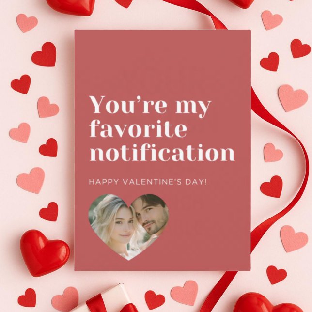 Personalized Valentine’s Day Card with Photo pink (Creator Uploaded)