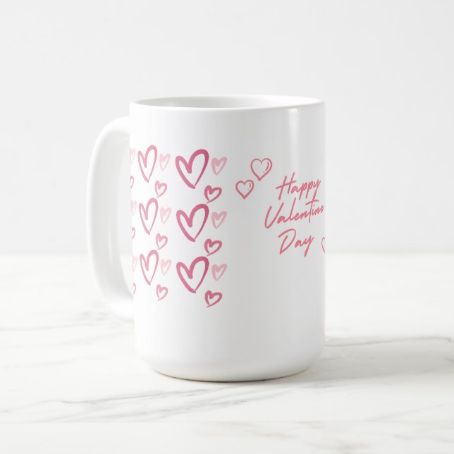 Personalized Valentine’s Day Coffee Mug (Front Left)