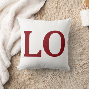 Personalized Valentine’s Day Love Throw Pillow