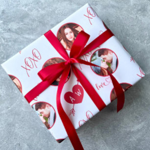 Personalized Valentine’s Photo Wrapping Paper