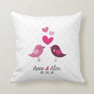 Personalized Valentine Wedding Anniversary Pillow