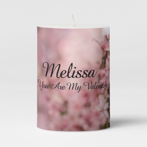 Personalized Valentines Day Candle