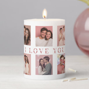 Personalized Valentine's Day Candle Custom Photos
