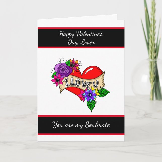 Personalized Valentine's Day   Card (Front)