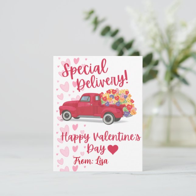 Personalized Valentine's Day Card (Standing Front)