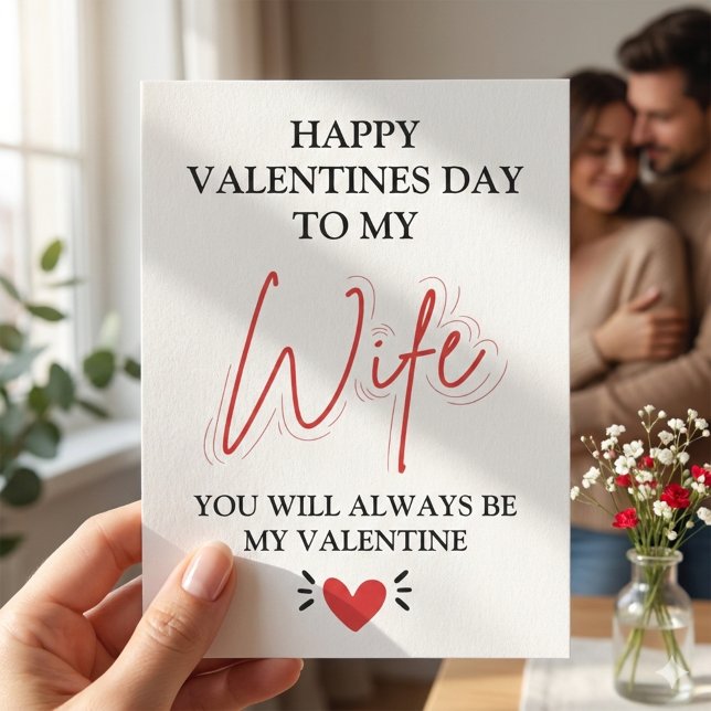  Personalized Valentines Day Card for Wife New Mom (Valentines Day Card for Wife New Mom)