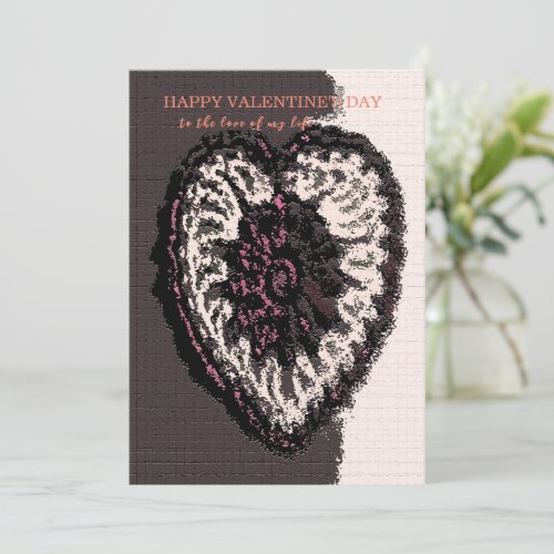 Personalized Valentines Day Card Hearts Design