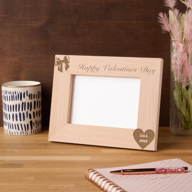 Personalized "Valentines Day"   Engraved Frames (Left)
