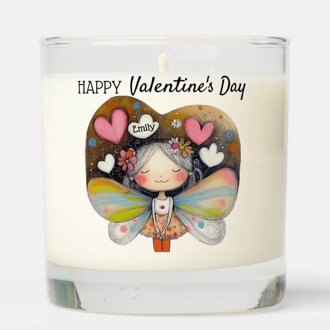Personalized Valentine's Day Fairy Candle Gift (Back)