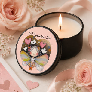 Personalized Valentine's Day Fairy Candle Gift Mini Candle Favors