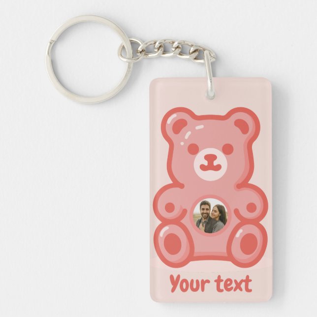 Personalized Valentine's Day Gift, Couple gift Keychain (Front)