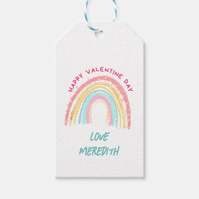 Personalized Valentine's day gift tag (Front)