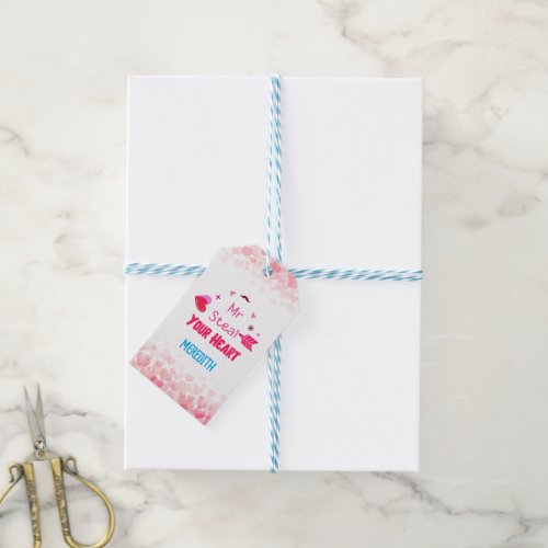 Personalized Valentines day gift tag