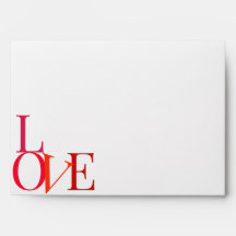 Personalized Valentine's Day Hearts Envelope