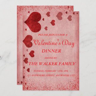 Personalized Valentine's Day Invitation Card