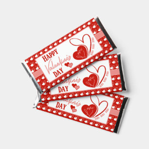 Personalized Valentine's Day Love Hearts Hershey Bar Favors