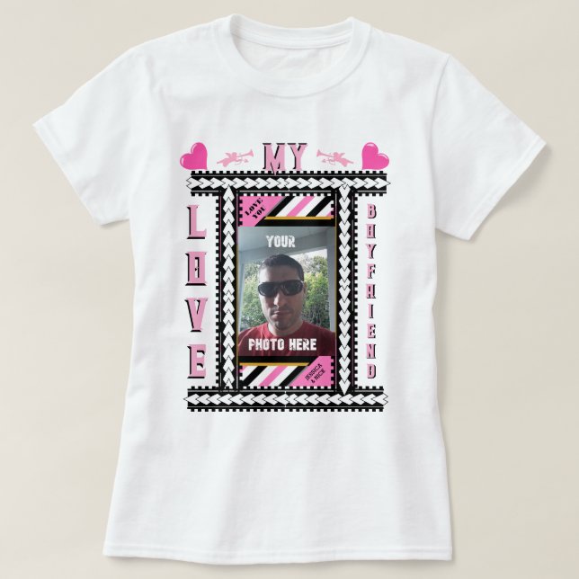 Personalized Valentine's Day Love  T-Shirt (Design Front)