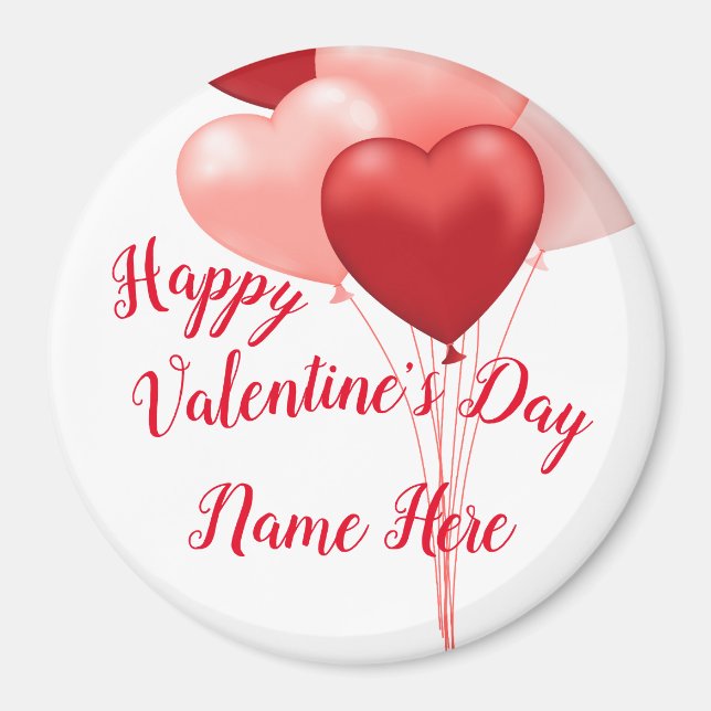 Personalized Valentine's Day Magnet (Front)