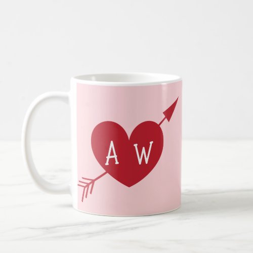 Personalized Valentines Day Mug Ladybugs Hearts