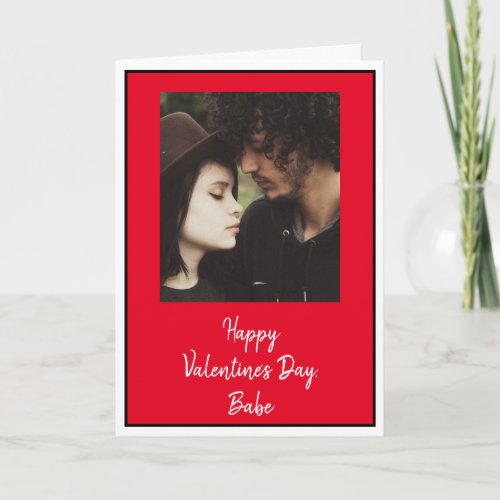 Personalized Valentines Day Photo Card