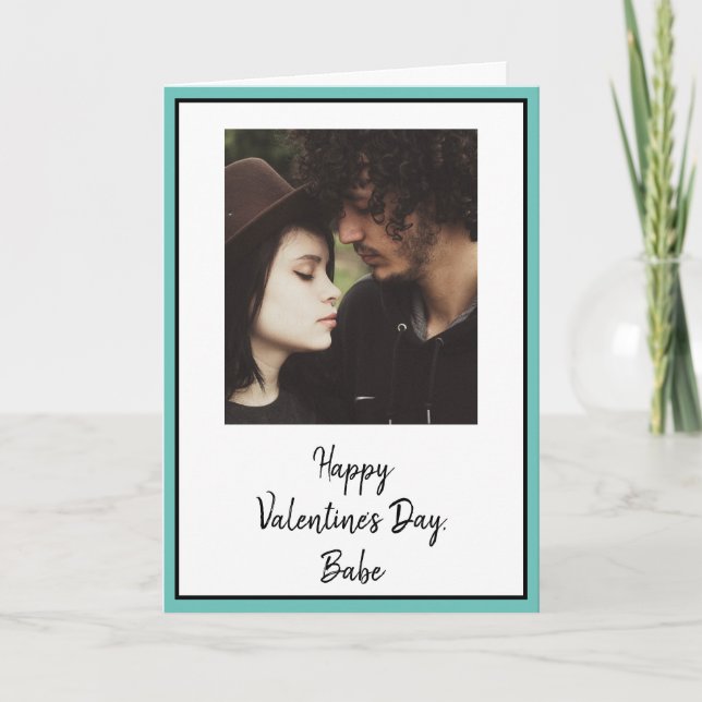 Personalized Valentine's Day Photo Card (Front)