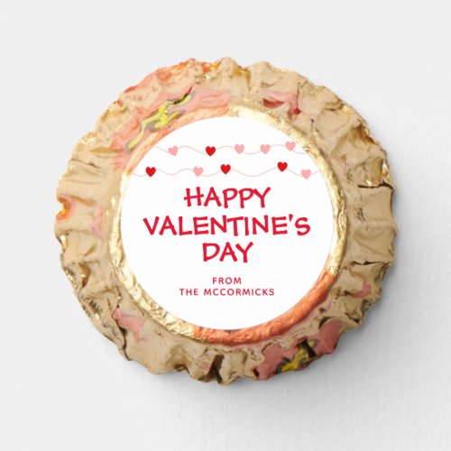 Personalized Valentines Day Pink Red Hearts Party Reeses Peanut Butter Cups