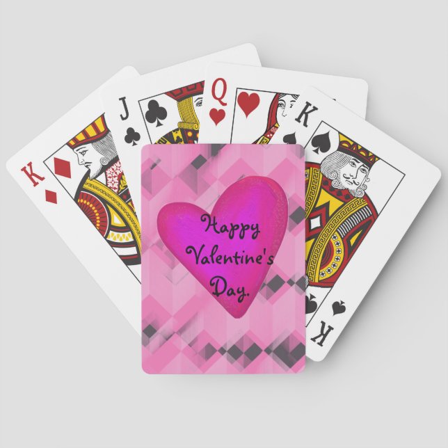 Personalized Valentine's Day Playing Cards (Back)