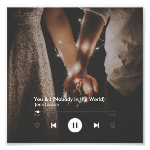 Personalized Valentine's Day Song Couple Photo Print