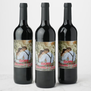 Personalized Valentine's Day Wine Label, Wine Label
