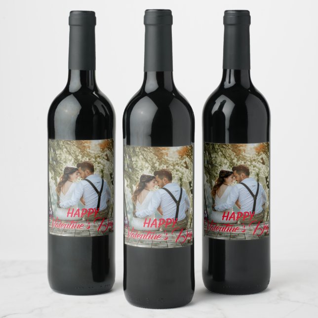 Personalized Valentine's Day Wine Label, Wine Label (Bottles)