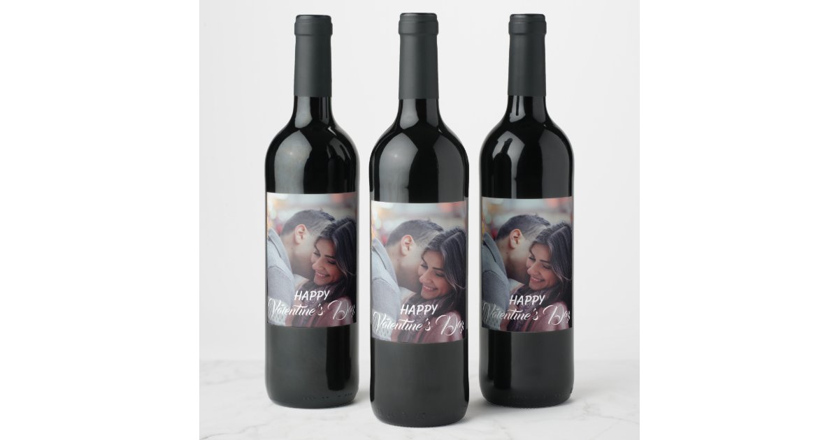 Personalized Valentine's Day Wine Label, Wine Label | Zazzle.com