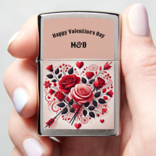 Personalized Valentine's Day  Zippo Lighter