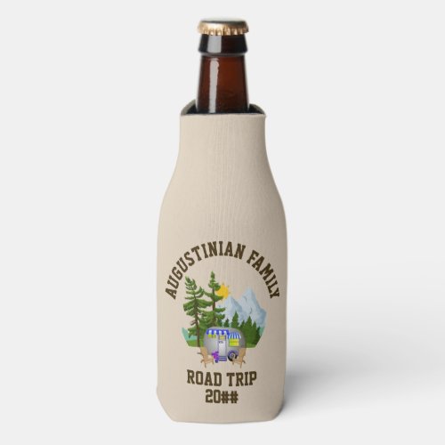 Personalized Van Life Family Road Trip Bottle Cooler