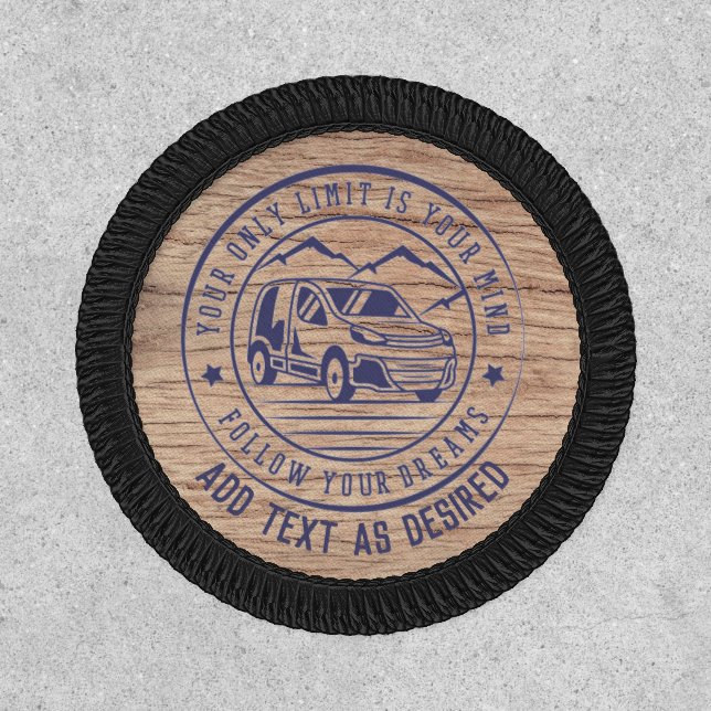 Personalized Van Life Only Limit Is Dreams Patch (Front)