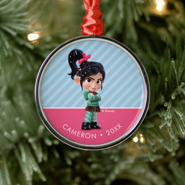 Personalized Vanellope | Vanellope Rules! Metal Ornament (Tree)