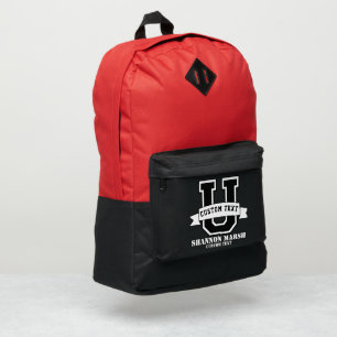 Personalized Varsity Backpack - Custom Name Sports