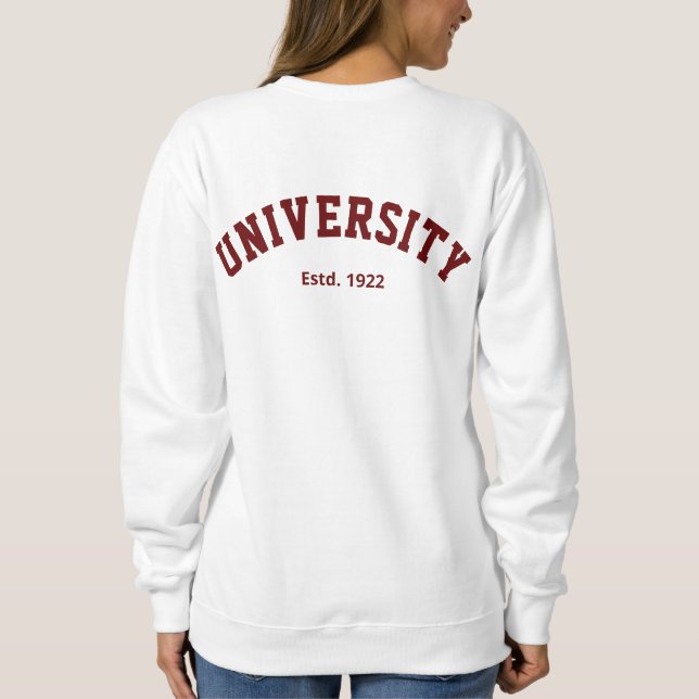 Personalized Varsity Shirt (Back)