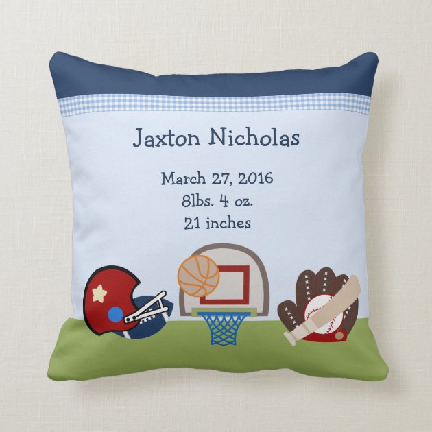 baby keepsake pillow