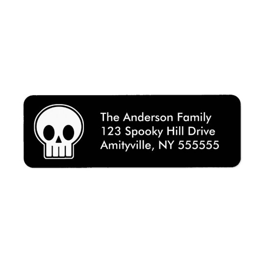 Download Personalized Vector Skull Return Address Labels | Zazzle.com