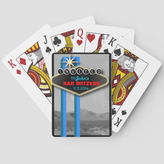 Personalized Vegas Playing Cards Event Favors (Back)