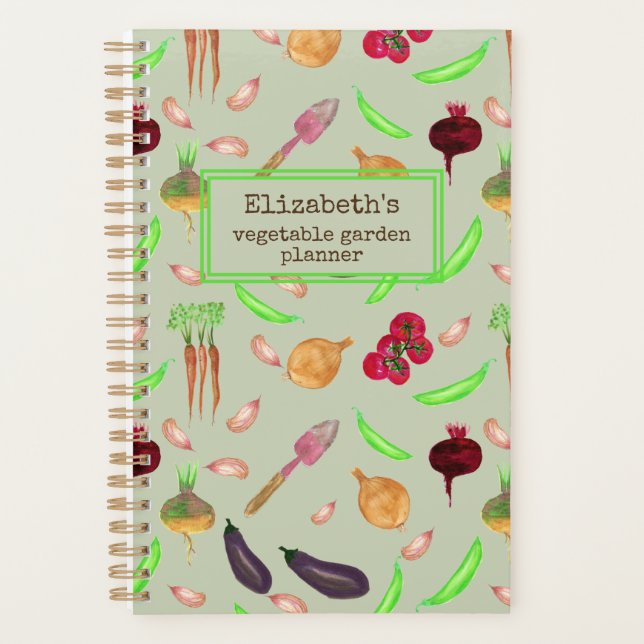 personalized vegetable garden planner (Front)