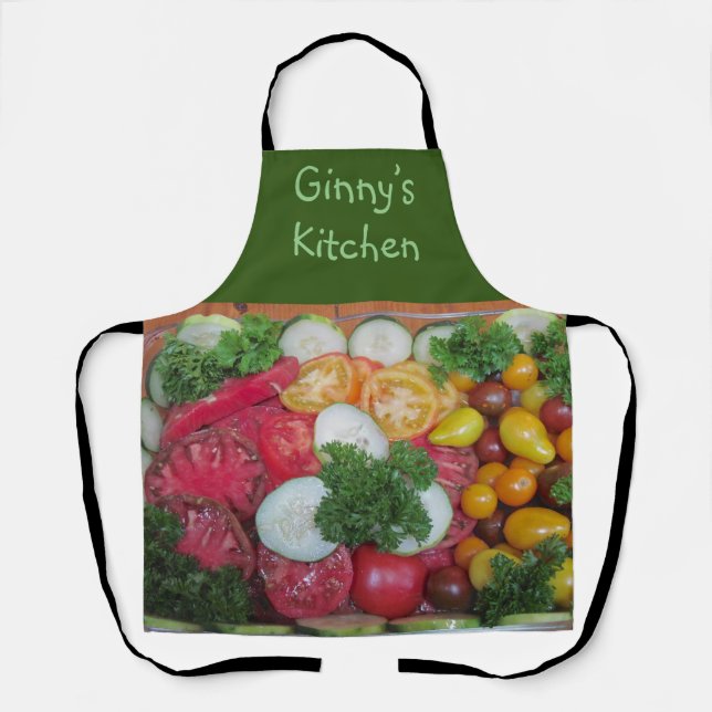 Personalized Veggie Platter Apron (Front)