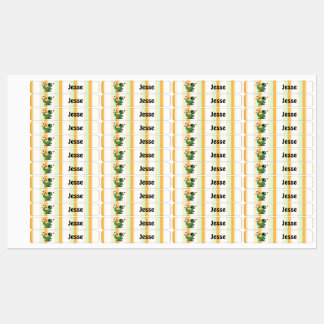 Personalized Velociraptor Dinosaur Iron-On Name Labels