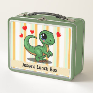 Personalized Velociraptor Dinosaur Lunch Box