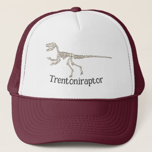 Personalized Velociraptor Name Trucker Hat