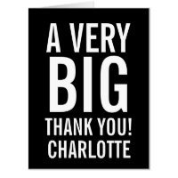 Personalized Very Big Thank You