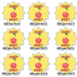 Personalized Very Smart Fun Teacher Reward Sticker